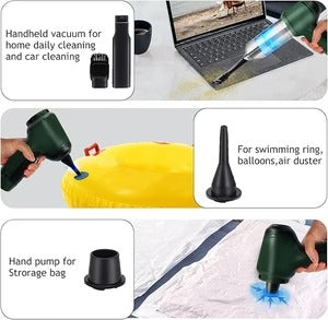 Portable Multifunctional Vacuum Cleaner – USB Rechargeable Handheld Cleaner with Strong Suction